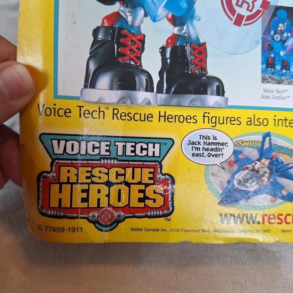 Fisher Price Rescue Heroes Voice Tech Jake Justice With Talking Mission Card